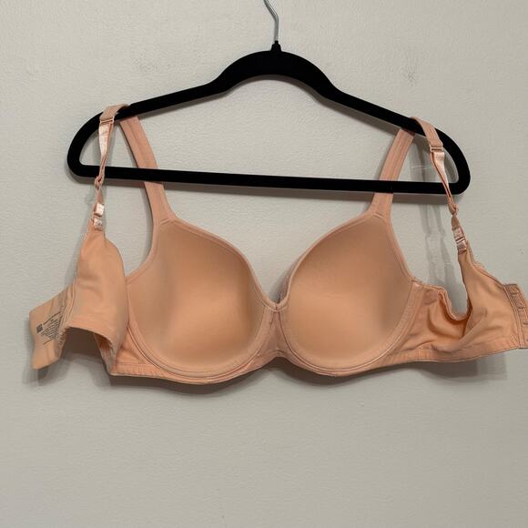 Essential Bodywear Women’s 36E Peach Underwire Bra Style 8124 Lightly Lined Full - Picture 3 of 5